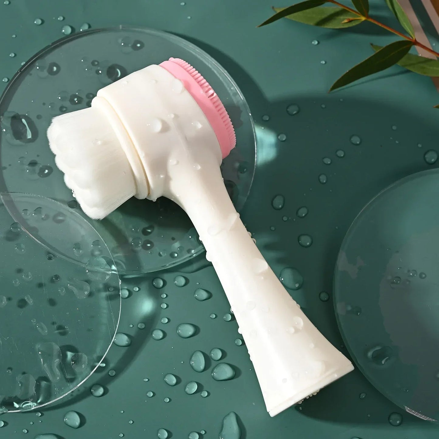 Silicone Facial Facial Cleansing Brush Manual Massage Facial Cleansing Brush Soft Bristles Silicone 3D Double-Sided Face Brushes 🚚 Livraison rapide en 8 à 12 jours ouvrés depuis la France FelizShop