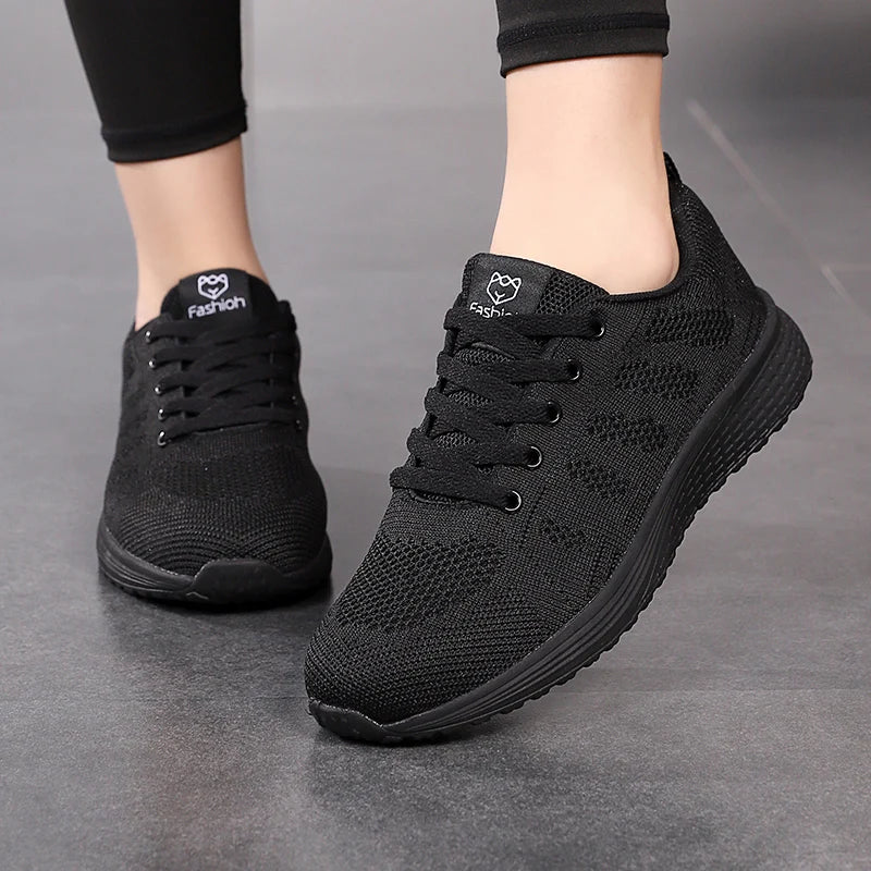 Baskets Femme 2024 – Sneakers à Semelle Épaisse, Chaussures de Sport Mode pour Printemps/Hiver, Idéales pour Courir ou au Quotidien 🚚 Livraison rapide en 8 à 12 jours ouvrés FelizShop