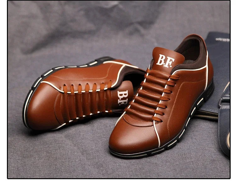 Chaussures casual pour homme — Nouveau style britannique élégant — Chaussures plates confortables et résistantes, pour toutes saisons, banquets ou usage quotidien🚚 Livraison rapide en 8 à 12 jours ouvrés depuis la FelizShop