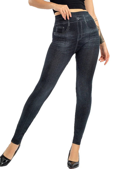 YRRETY – Leggings de sport femme effet jean, sans couture, extensibles et imprimés. Taille haute, parfaits pour l’été, le running, la salle de sport ou un look décontracté push-up.🚚Livraison gratuite rapide et sé FelizShop
