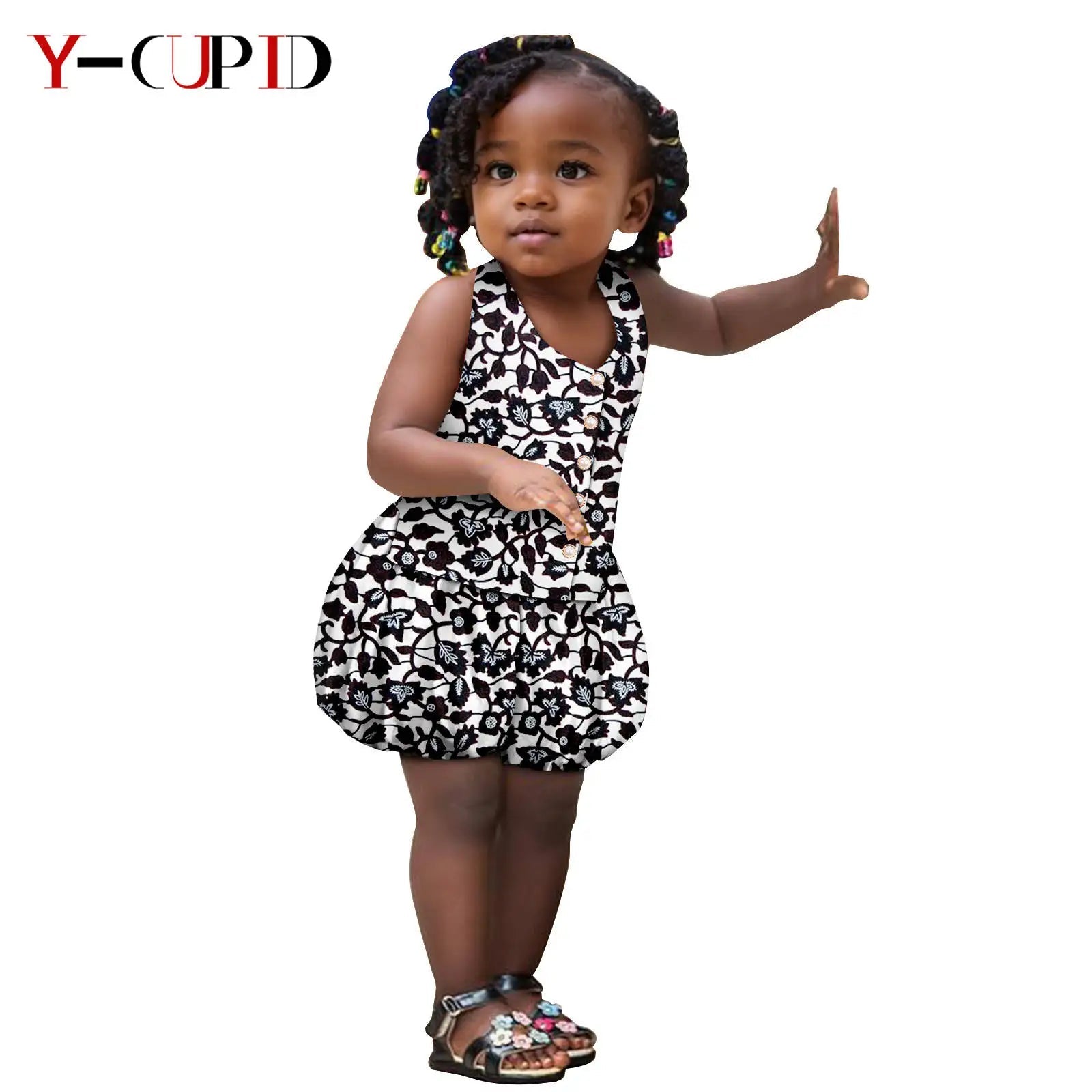 Ensemble Africain Bébé Fille – Top & Short FelizShop