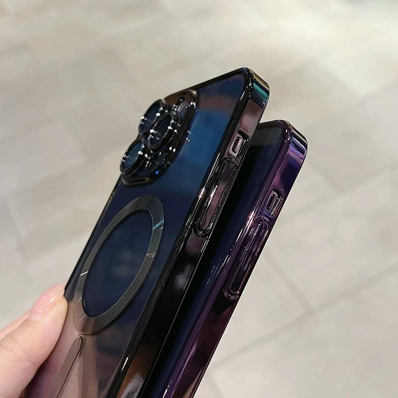 Coque Transparente Magnétique Luxe – iPhone 11 à 16 Pro Max | Compatible MagSafe & Anti-Choc🚚 Livraison rapide en 8 à 12 jours ouvrés depuis la France FelizShop