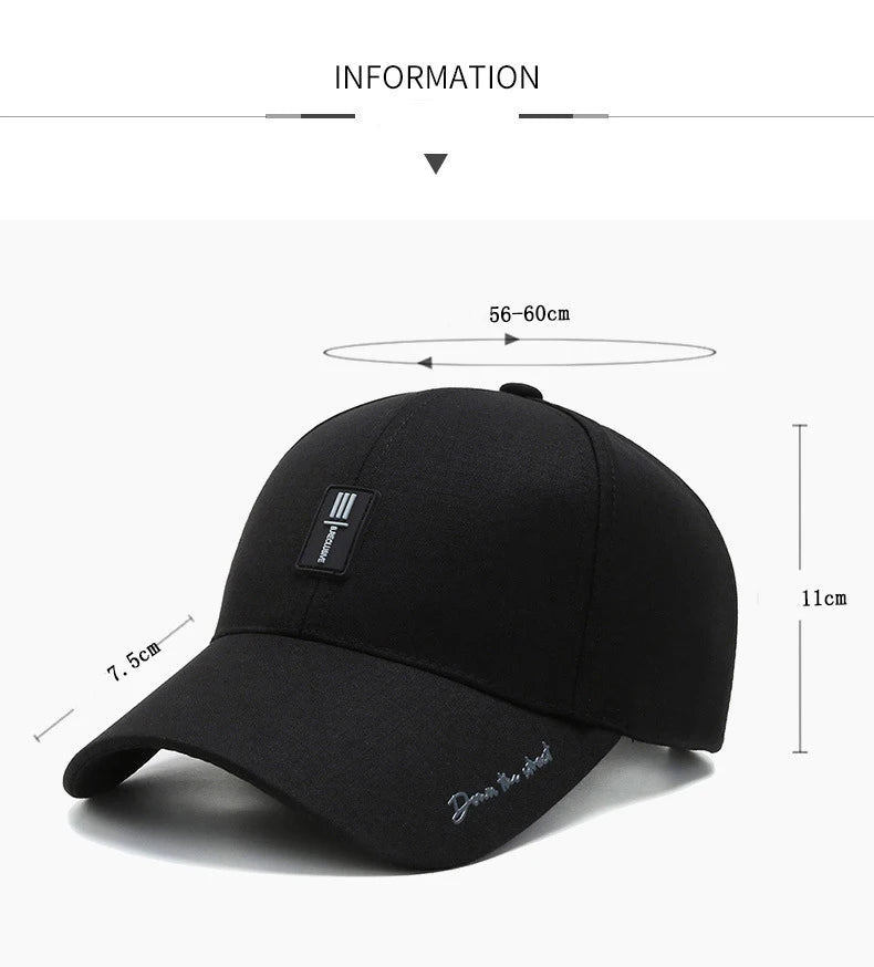 Casquettes Hatsmen pour le printemps et l’automne — Casquettes pour hommes d’âge moyen et seniors — Casquettes décontractées pour toutes saisons — Style "papa" — Casquettes baseball pour homme🚚 Livraison rap FelizShop