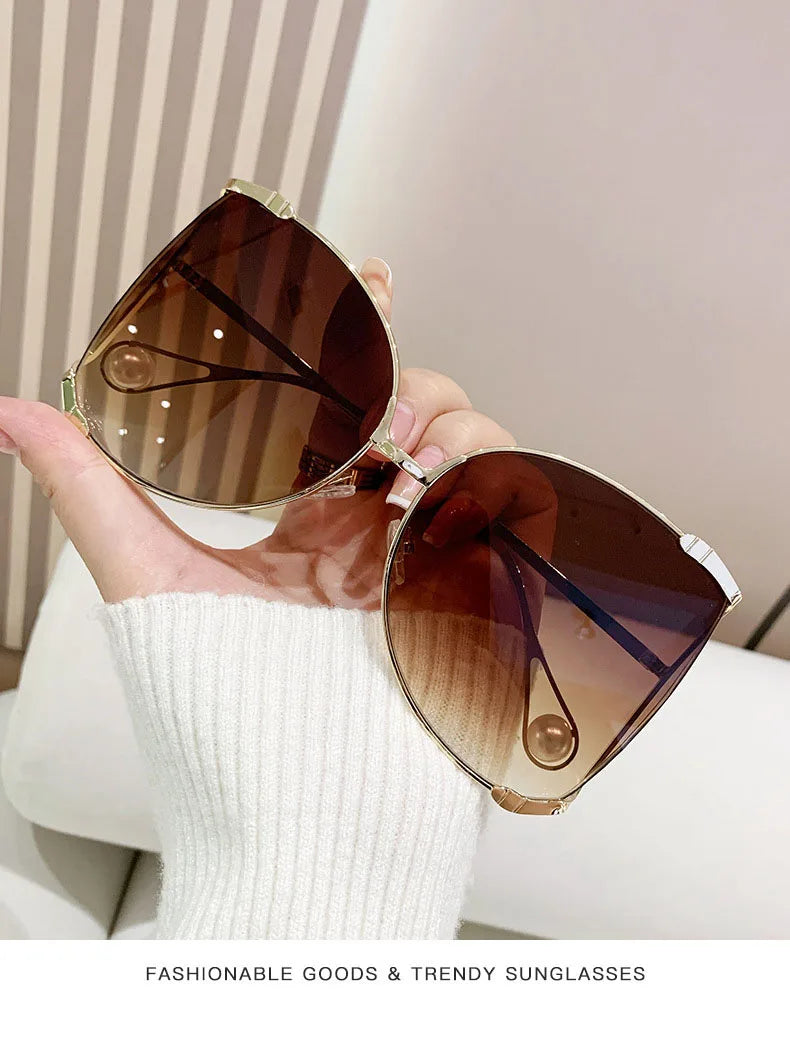 sunglasses Women 2024 Vacation Luxury Oversized Fashion Glasses Sunscreen Luxe Femme Lentes De Sol Mujer Lunette Soleil Femme 🚚 Livraison rapide en 8 à 12 jours ouvrés depuis la France FelizShop