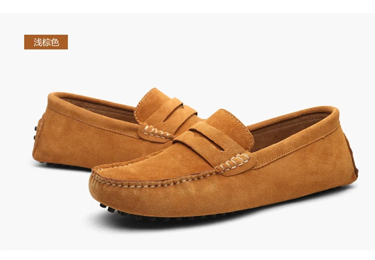 Chaussures homme 38–50 – Chaussures décontractées en cuir véritable – Mocassins tendance pour homme – Slip-on, chaussures plates pour conduite🚚 Livraison rapide en 8 à 12 jours ouvrés depuis la France FelizShop