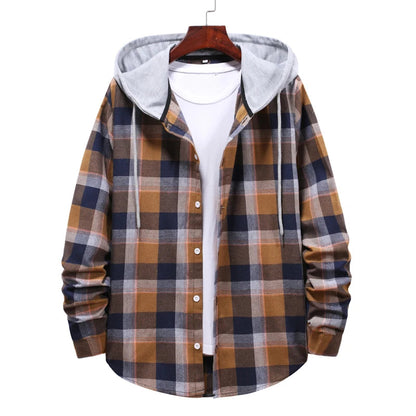 Chemise à Carreaux à Capuche pour Homme – Style Décontracté & Urbain – Manches Longues🚚 Livraison rapide en 8 à 12 jours ouvrés depuis la France FelizShop