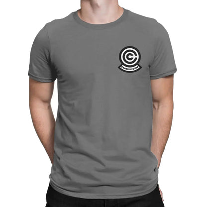 T-shirt Homme Capsule Corp – 100% Coton – Style Geek & Décontracté🚚 Livraison rapide en 8 à 12 jours ouvrés depuis la France FelizShop