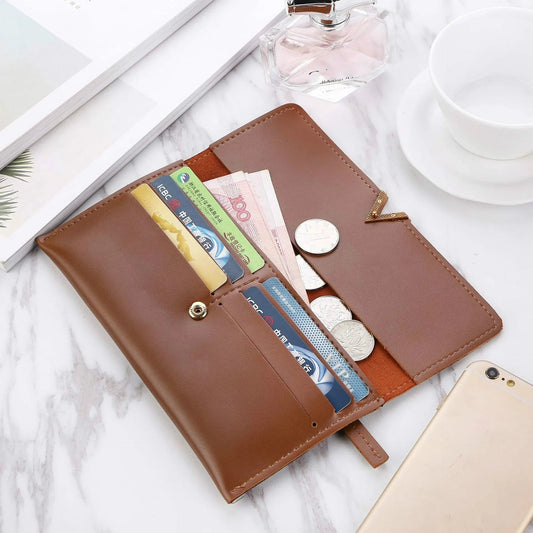 Portefeuille Femme Cuir 2023 – Pochette Enveloppe Chic, Porte-Monnaie & Cartes🚚Livraison rapide gratuite et sécurisée FelizShop