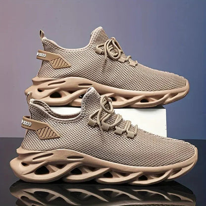 Chaussures de sport homme pour course et jogging — Sneakers décontractées noires ou marron — Mesh respirant, légères, absorption des chocs — Chaussures tennis et outdoor femme🚚 Livraison rapide en 8 à 12 jours o FelizShop