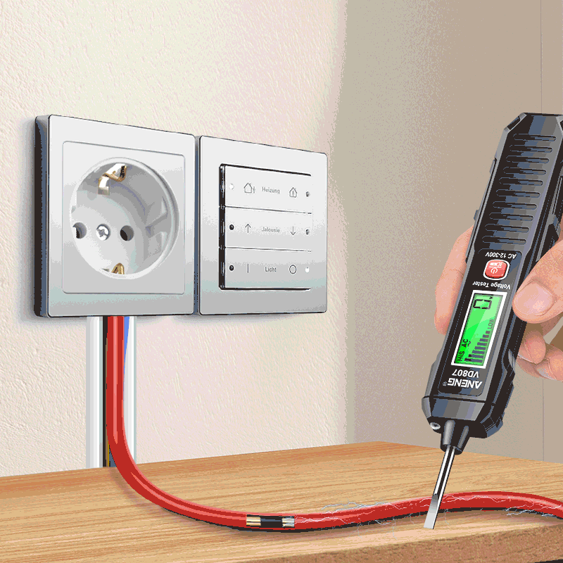 ANENG VD807 – Stylo testeur électrique intelligent à induction, capteur NCV sans contact, détecteur de tension AC 12–300V, fréquence 50/60Hz. Outil portable de détection de fils électriques.🚚Livraison gratuite ra FelizShop
