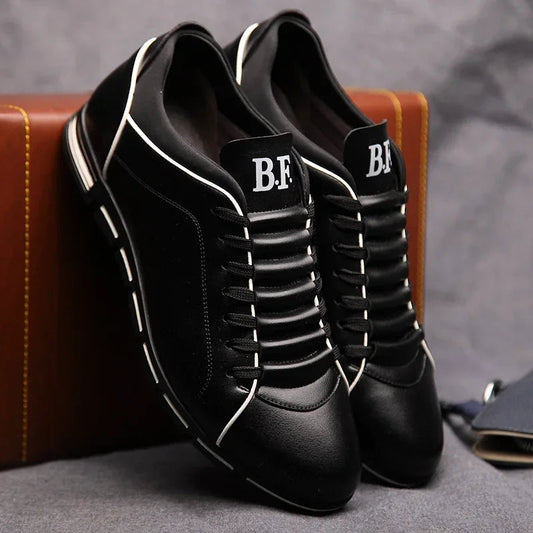 Chaussures casual pour homme — Nouveau style britannique élégant — Chaussures plates confortables et résistantes, pour toutes saisons, banquets ou usage quotidien🚚 Livraison rapide en 8 à 12 jours ouvrés depuis la FelizShop