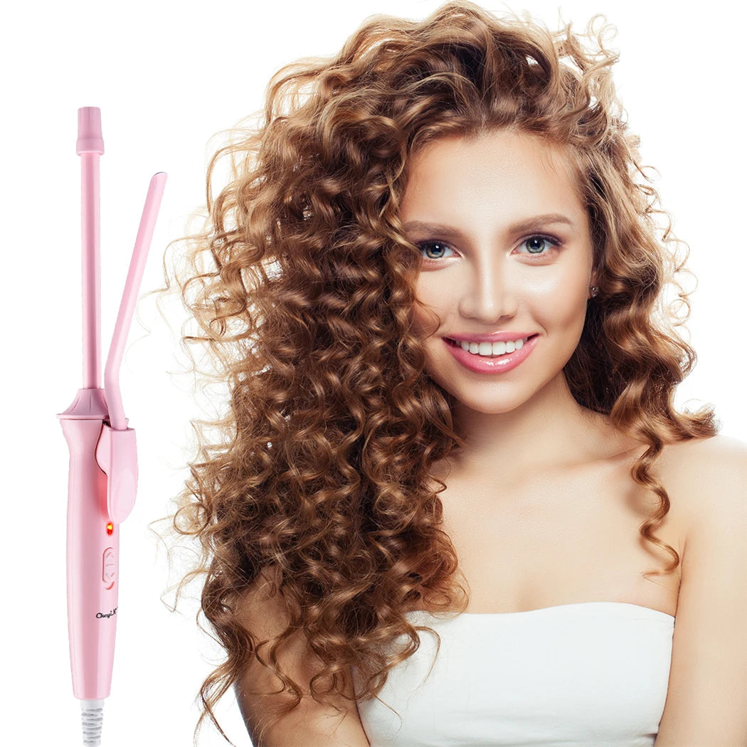 9mm Mini Hair Curling Iron Hair Curler Wand Professional Curly Tongs Ceramic Electric Salon Styling Tool Small Crimping Iron (🚚 Livraison rapide en 8 à 12 jours ouvrés depuis la France ) FelizShop