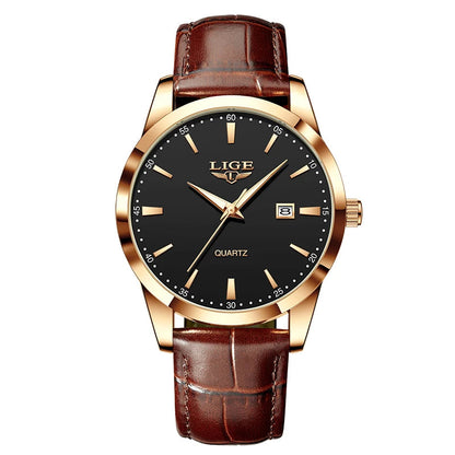 Montre Homme LIGE – Bracelet Cuir Marron – Chronographe Sport & Élégance🚚 Livraison rapide en 8 à 12 jours ouvrés depuis la France FelizShop