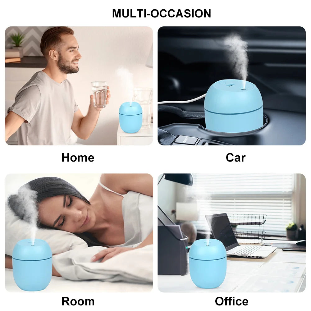 USB Mini Air Humidifier Aroma Essential Oil Diffuser For Home Car Ultrasonic Mute Mist Maker Diffuser with LED Color Lamp 🚚 Livraison rapide en 8 à 12 jours ouvrés depuis la France FelizShop