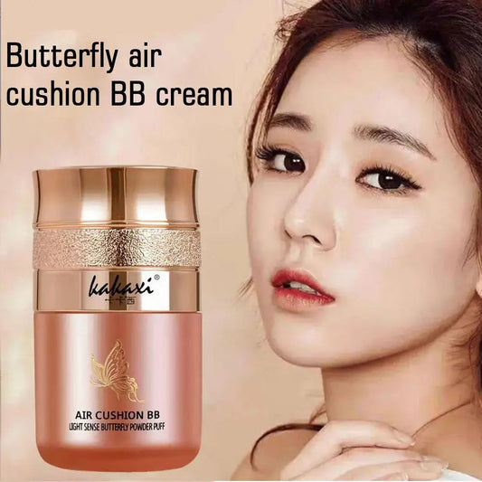 Butterfly Air Cushion BB Cream – Fond de Teint Fluide Compact | Hydratant, Longue Tenue, Correcteur & Base de Maquillage🚚 Livraison rapide FelizShop