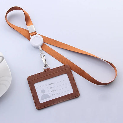 Multifunctional Retractable Lanyard Card Holder PU Badges Set For ID Name Card Business Name Tag Student ID Card Neck Rope
🚚Livraison gratuite rapide et sécurisé FR FelizShop
