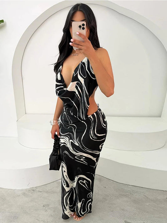 Weird Puss Sexy Swing Collar Women Dress Thin Coquette Y2K Colorful Print Side Split Backless Midnight Clubwear Skinny Bodycon 
🚚Livraison gratuite sécurisé et rapide FR FelizShop