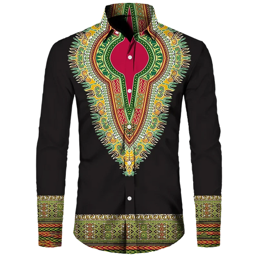 Chemise Dashiki Africaine Homme – Imprimé Ethnique, Manches Longues & Style Streetwear
🚚Livraison rapide gratuite et sécurisée FelizShop