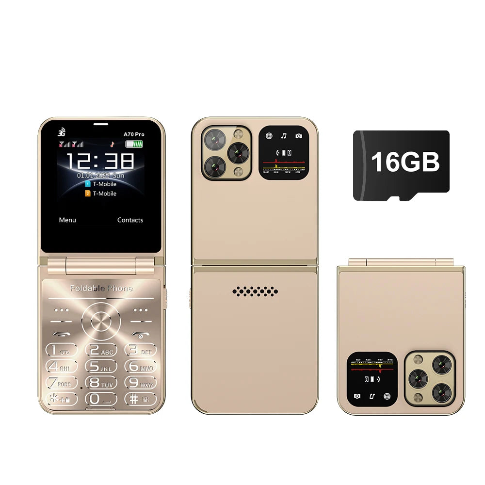 SERVO A70 PRO – Téléphone à Clapet 3G Double SIM avec Radio, Flash & Plus !
🚚Livraison gratuite rapide et sécurisé FR - FelizShop