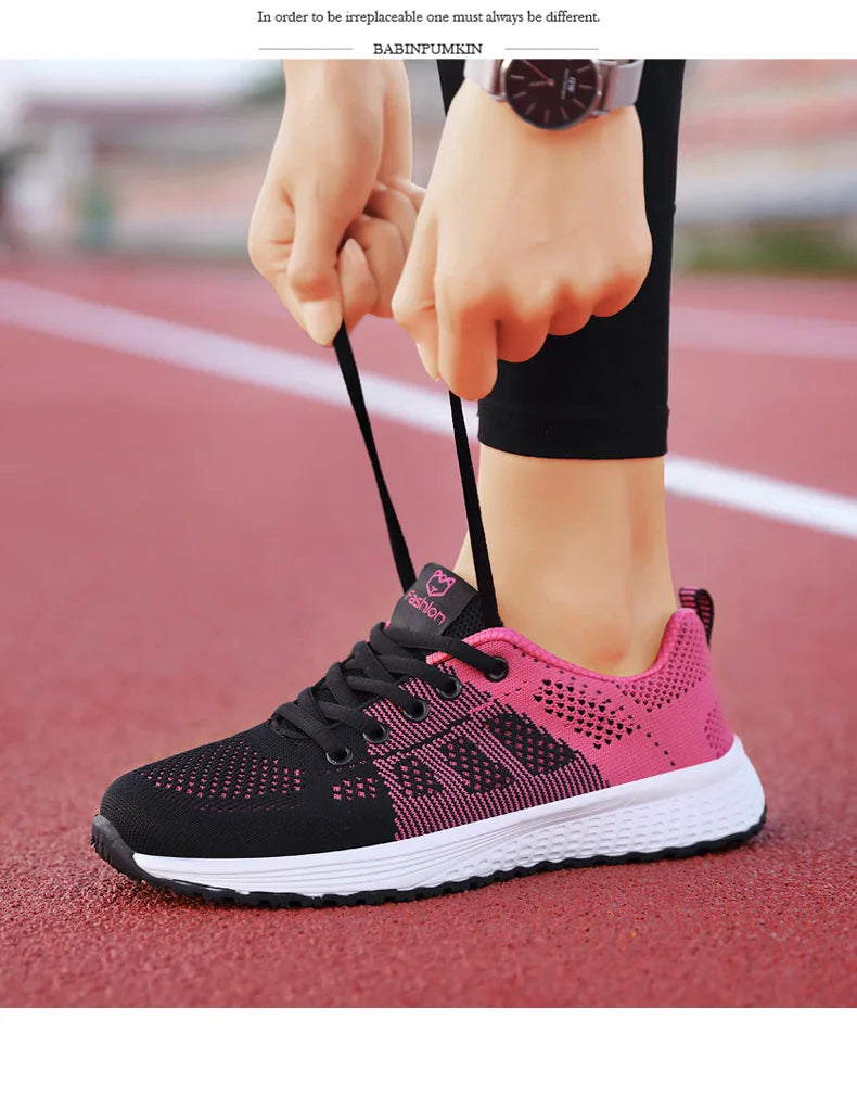 Baskets Femme 2024 – Sneakers à Semelle Épaisse, Chaussures de Sport Mode pour Printemps/Hiver, Idéales pour Courir ou au Quotidien 🚚 Livraison rapide en 8 à 12 jours ouvrés FelizShop