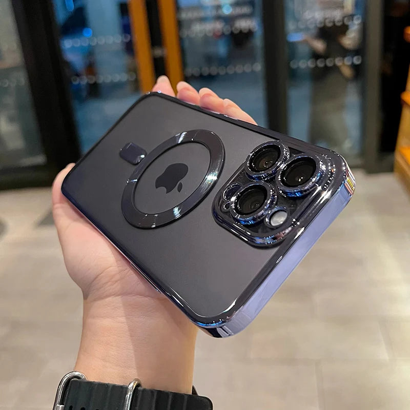 Coque Transparente Magnétique Luxe – iPhone 11 à 16 Pro Max | Compatible MagSafe & Anti-Choc🚚 Livraison rapide en 8 à 12 jours ouvrés depuis la France FelizShop