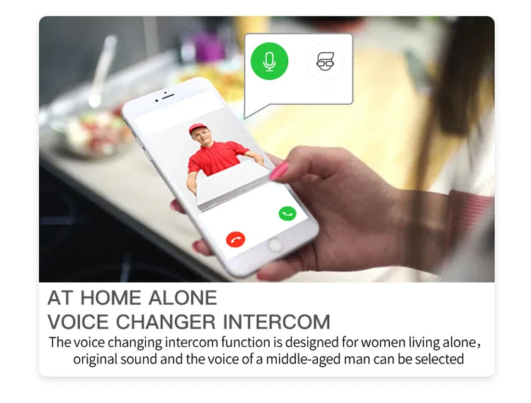 Caméra de Sonnette Vidéo WiFi – Vision Nocturne HD, Sans Fil, Batterie Intégrée, Interphone Bidirectionnel avec Modulation de Voix, Sécurité Intelligente pour la Maison 🚚 Livraison rapide en 8 à 12 jours ouvrés FelizShop