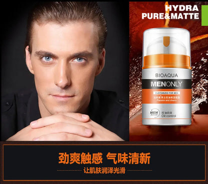 BIOAQUA Crème Hydratante Homme – Soin Visage Jour 50g | Anti-brillance, Raffermissante & Hydratation Intense🚚 Livraison rapide en France FelizShop