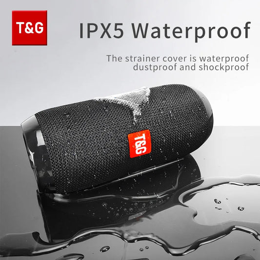 Enceinte Bluetooth Portable T&G TG117 – Haut-parleur Étanche TWS, Son Stéréo Surround, Support Carte TF et Radio FM, Idéal pour l’Extérieur 🚚 Livraison rapide en 8 à 12 jours ouvrés depuis la France ou nos entre FelizShop