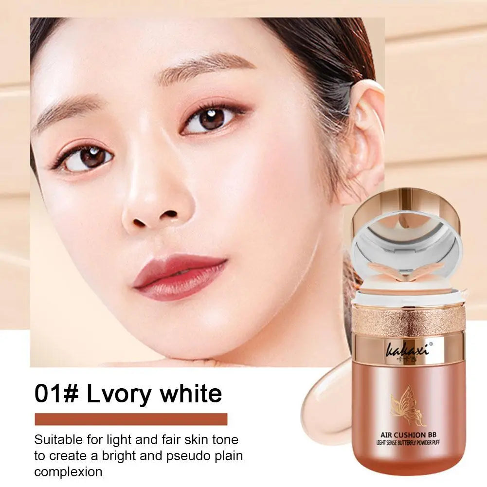 Butterfly Air Cushion BB Cream – Fond de Teint Fluide Compact | Hydratant, Longue Tenue, Correcteur & Base de Maquillage🚚 Livraison rapide FelizShop