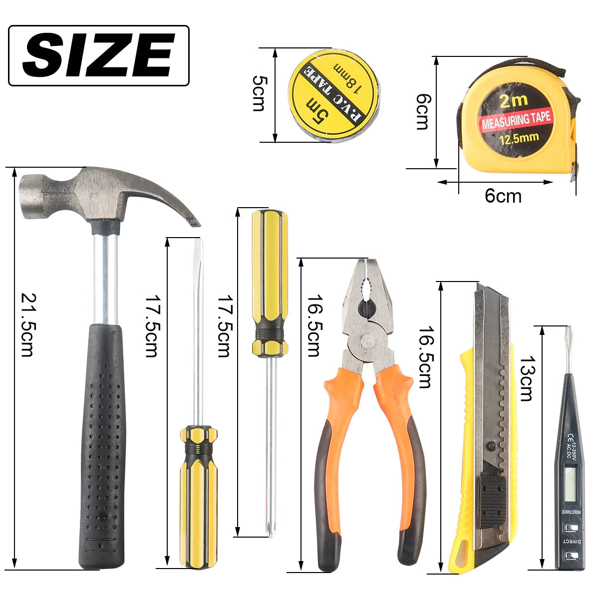 Kit d’Outils 8/9/12/13 Pièces avec Mallette – Réparation Maison & Auto FelizShop