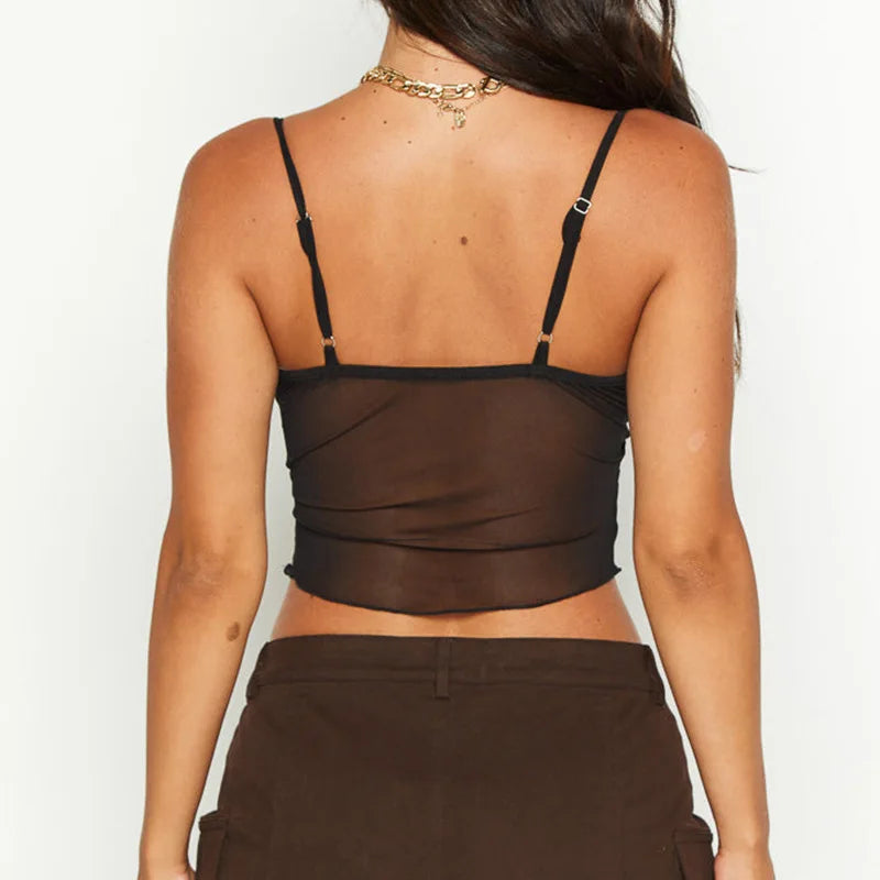 Crop Top Corset Noir Femme – Sans Manches, Dos Nu & Lacets
Tailles : S à L
Matière : tissu mesh léger, détails à lacets
Style : sexy et streetwear, dos transparent, coupe courte (cropped)
Saison : été 🚚 Livraison FelizShop