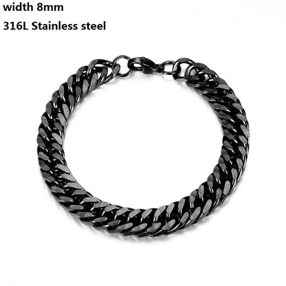 Bracelet Chaîne Cubaine en Acier Inoxydable 316L – Style Figaro Unisexe – Bijou Vintage & Tendance🚚 Livraison rapide en 8 à 12 jours ouvrés depuis la France FelizShop