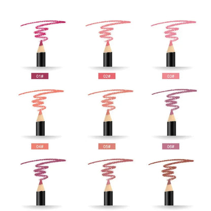Set 12 Crayons à Lèvres Nude – Lip Liners Waterproof & Hydratants | Teintes Naturelles au Fini Mat🚚 Livraison rapide FelizShop