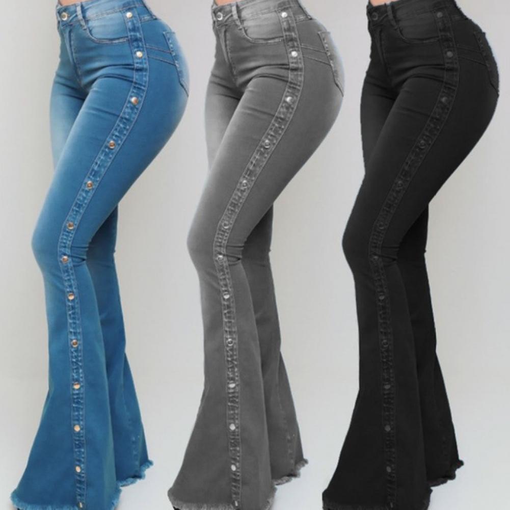 Mid Waisted Stretch Flare Jeans Women Denim Pants Wide Leg Butt-lifted Casual Korean Style Skinny Bell Bottom Pocket Trousers
🚚Livraison gratuite rapide et sécurisé FR FelizShop