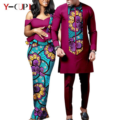 Tenue Africaine Couple – Robe Femme & Ensemble Homme FelizShop