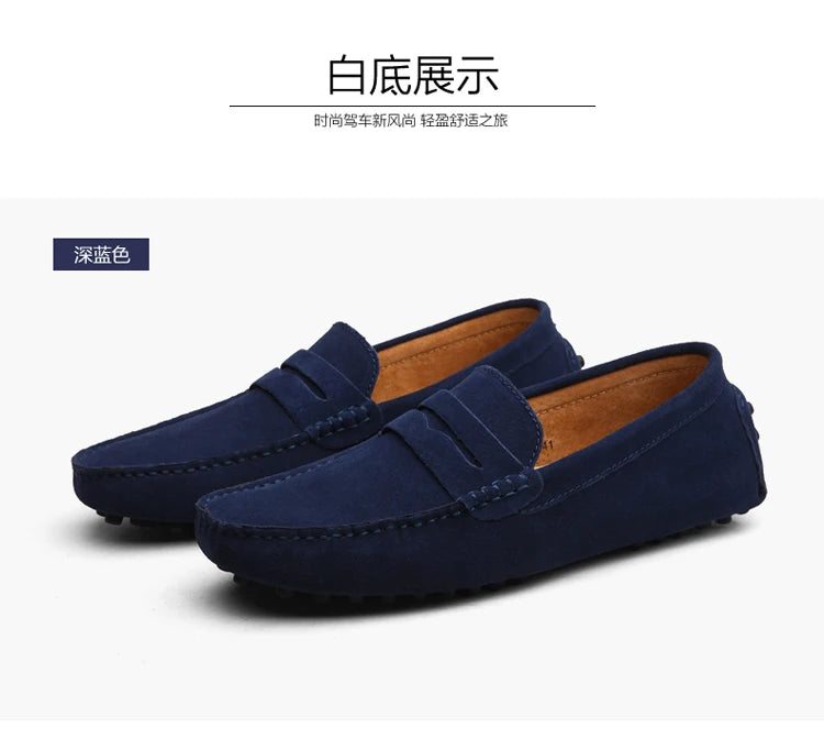 Chaussures homme 38–50 – Chaussures décontractées en cuir véritable – Mocassins tendance pour homme – Slip-on, chaussures plates pour conduite🚚 Livraison rapide en 8 à 12 jours ouvrés depuis la France FelizShop