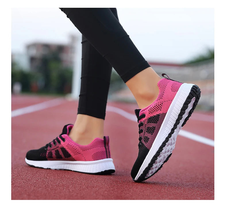 Baskets Femme 2024 – Sneakers à Semelle Épaisse, Chaussures de Sport Mode pour Printemps/Hiver, Idéales pour Courir ou au Quotidien 🚚 Livraison rapide en 8 à 12 jours ouvrés FelizShop