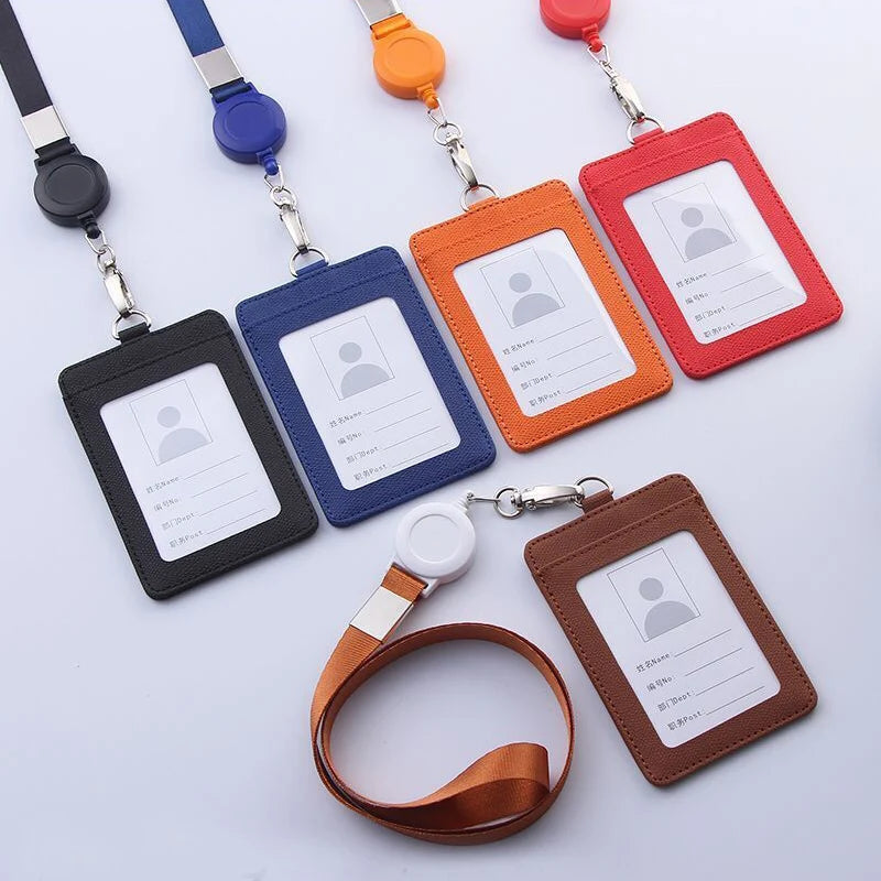 Multifunctional Retractable Lanyard Card Holder PU Badges Set For ID Name Card Business Name Tag Student ID Card Neck Rope
🚚Livraison gratuite rapide et sécurisé FR FelizShop