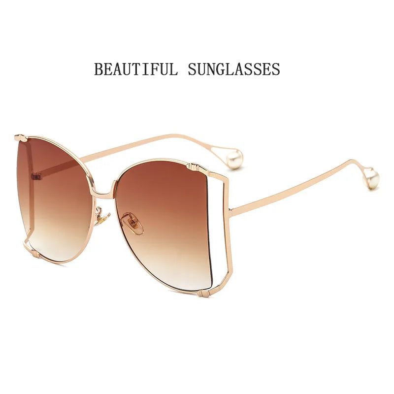 sunglasses Women 2024 Vacation Luxury Oversized Fashion Glasses Sunscreen Luxe Femme Lentes De Sol Mujer Lunette Soleil Femme 🚚 Livraison rapide en 8 à 12 jours ouvrés depuis la France FelizShop