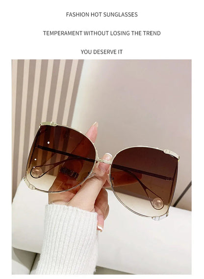 sunglasses Women 2024 Vacation Luxury Oversized Fashion Glasses Sunscreen Luxe Femme Lentes De Sol Mujer Lunette Soleil Femme 🚚 Livraison rapide en 8 à 12 jours ouvrés depuis la France FelizShop
