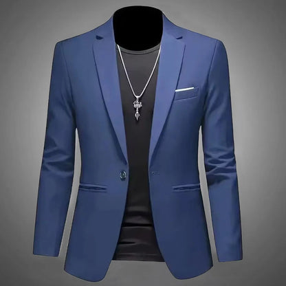 Veste de Costume Homme Tendance – Coupe Slim & Décontractée | Non Froissable, Bouton Unique🚚 Livraison rapide en 8 à 12 jours ouvrés depuis la France FelizShop