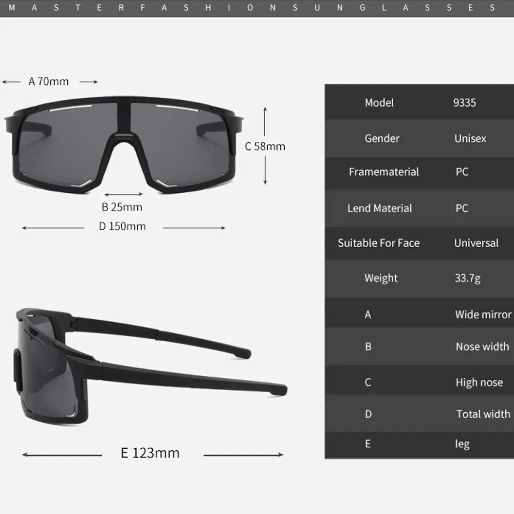 Lunettes de Cyclisme Polarisées – Anti-UV & Coupe-Vent – Pour Sport, Route & VTT🚚 Livraison rapide en 8 à 12 jours ouvrés depuis la France FelizShop