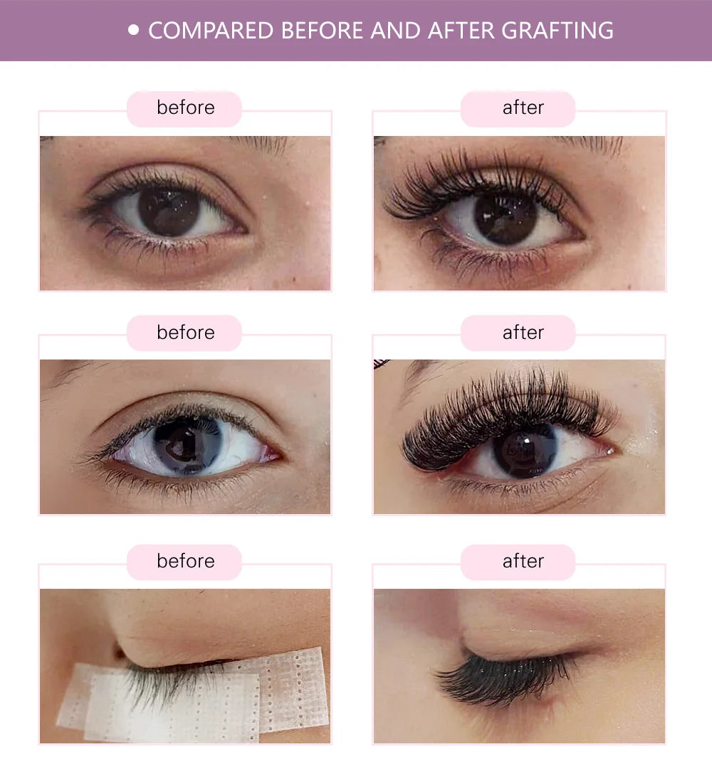 Extensions de Cils Individuels NAGARAKU – Cils Naturels Doux en Soie Synthétique | Haute Qualité Maquillage Pro🚚 Livraison rapide FelizShop