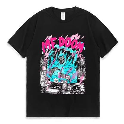 T-shirt Graphique MF DOOM x Madlib – Impression Double Face – Unisexe, Style Streetwear🚚 Livraison rapide en 8 à 12 jours ouvrés depuis la France FelizShop