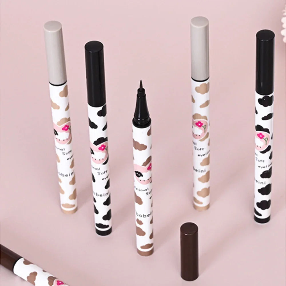 Eyeliner Liquide Waterproof – Noir & Brun | Séchage Rapide, Effet Lying Silkworm pour Regard Agrandi🚚 Livraison rapide FelizShop