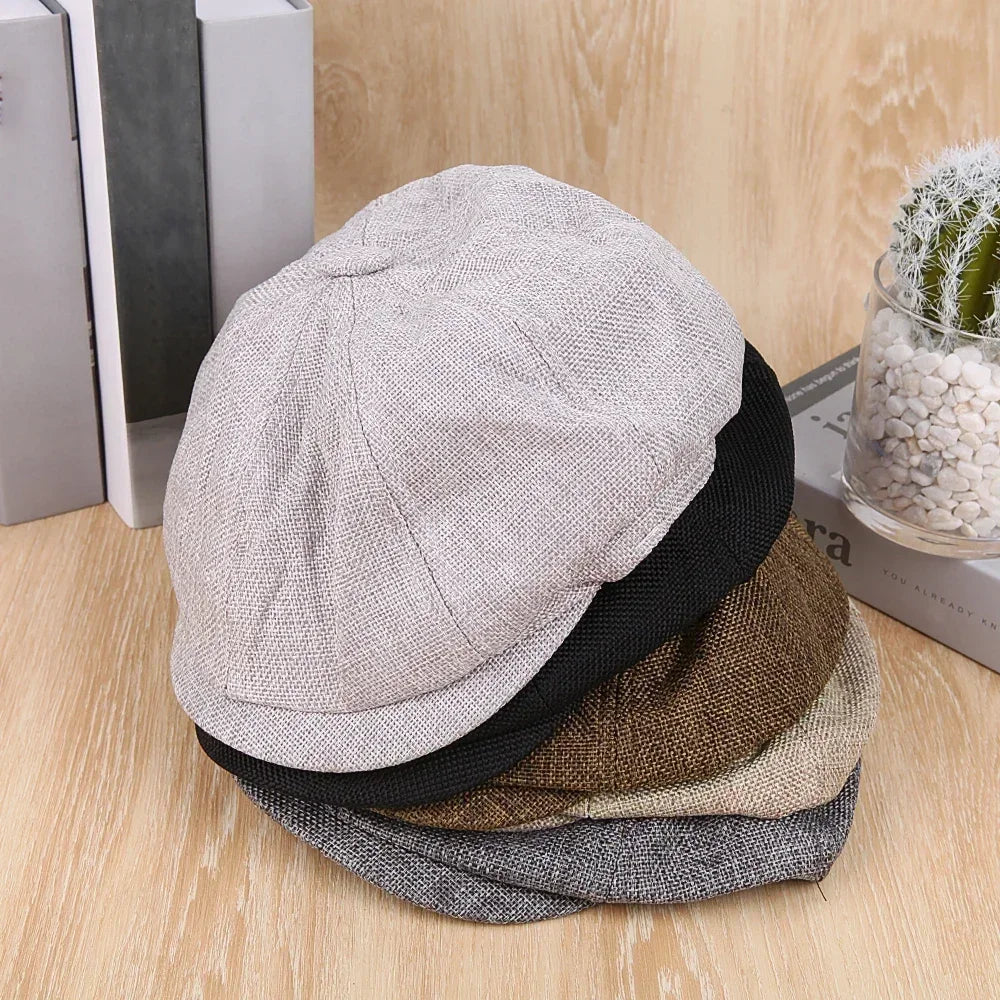 Casquette vintage homme – Chapeau plat style Peaky Blinders, idéal pour le golf, la conduite ou la protection solaire. Pour homme et femme, saisons printemps, été, automne.🚚Livraison gratuite rapide et sécurisé FR FelizShop