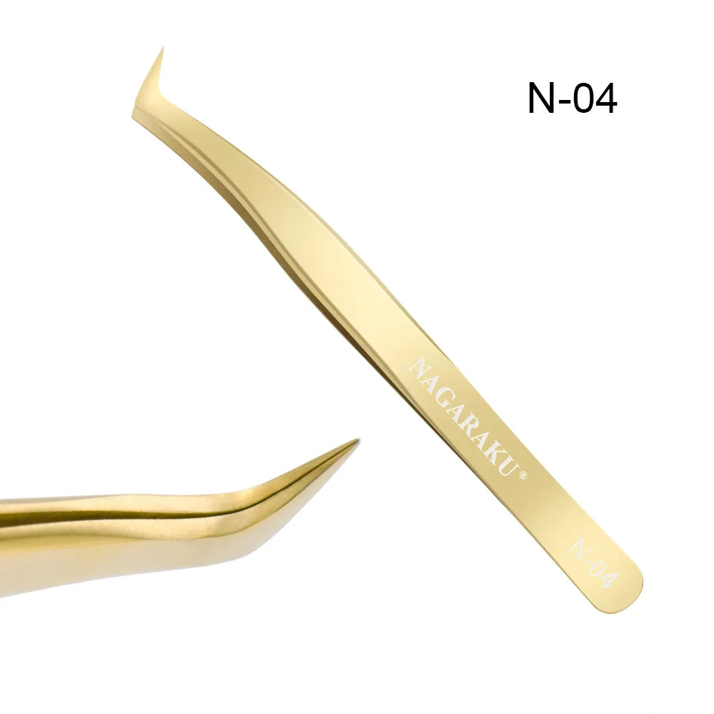 Pince Volume Russe NAGARAKU – Pince Précision N-04 / N-05 | Extension de Cils Auto-Fan & Maquillage Pro🚚 Livraison rapide FelizShop
