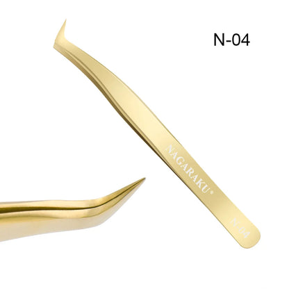 Pince Volume Russe NAGARAKU – Pince Précision N-04 / N-05 | Extension de Cils Auto-Fan & Maquillage Pro🚚 Livraison rapide FelizShop