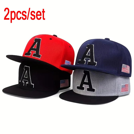 Fashion Men Hip Hop Cap A Letter Embroidery Baseball Caps cotton Snapback Hat Adult adjustment Outdoor Casual Sun Hats Bone 🚚 Livraison rapide FelizShop