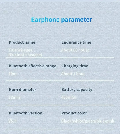 Air Pro True Wireless Bluetooth Earphones Headphones Bin Lanyard HiFi Sound Low Latency Noise Reduction Earbuds for IOS Android FelizShop